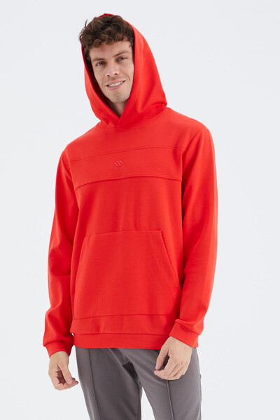 Tommylife Wholesale Fiesta Hooded Relaxed Fit Men's Sweatshirt - 88277 - Thumbnail