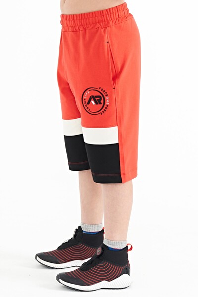 Tommylife Wholesale Fiesta Laced Standard Fit Boys' Shorts - 11129 - Thumbnail