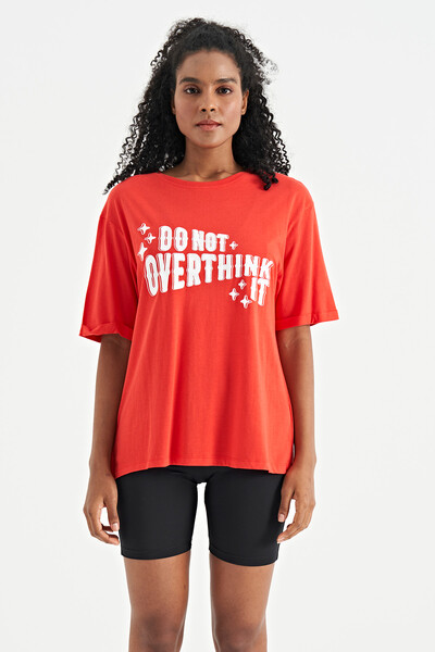 Tommylife Wholesale Fiesta O-Neck Oversize Women's T-Shirt - 02307 - Thumbnail