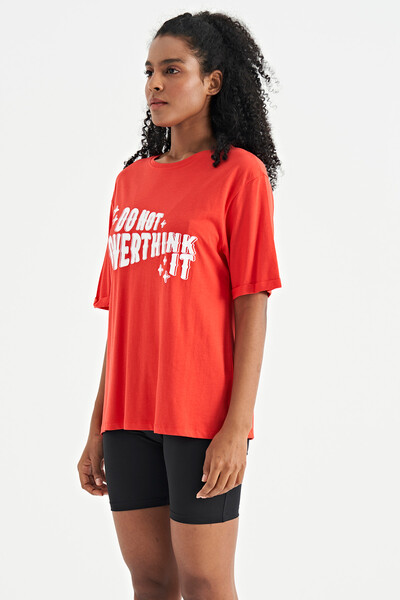 Tommylife Wholesale Fiesta O-Neck Oversize Women's T-Shirt - 02307 - Thumbnail