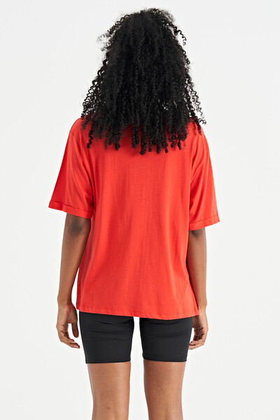 Tommylife Wholesale Fiesta O-Neck Oversize Women's T-Shirt - 02307 - Thumbnail