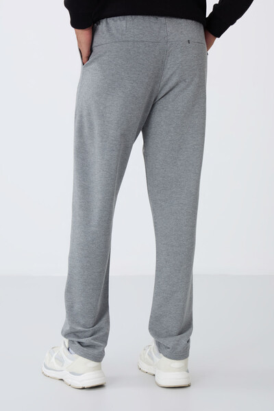 Tommylife Wholesale Gray Marl With Laced With Pockets Standard Mold Classic Hem Men's Sweatpant - 84682 - Thumbnail