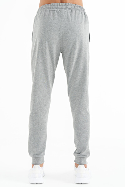 Tommylife Wholesale Gray Melange Standard Fit Men's Jogger Sweatpants - 84958 - Thumbnail