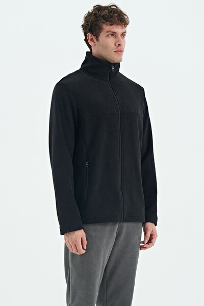 Tommylife Wholesale Hardy Black Standard Fit Fleece Men's Sweatshirt - 88299 - Thumbnail