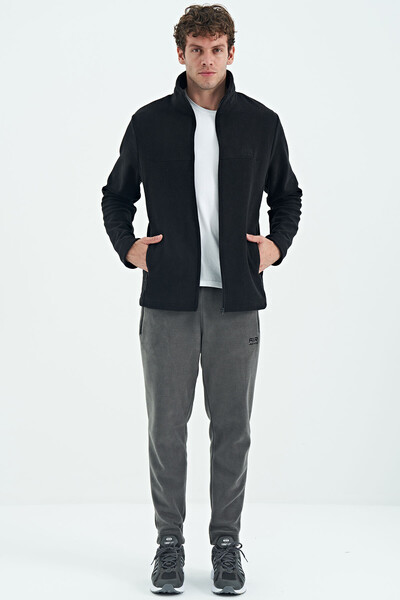 Tommylife Wholesale Hardy Black Standard Fit Fleece Men's Sweatshirt - 88299 - Thumbnail