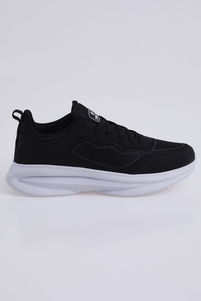 Tommylife Wholesale High Platform Men's Sneakers 89128 Black - White - Thumbnail