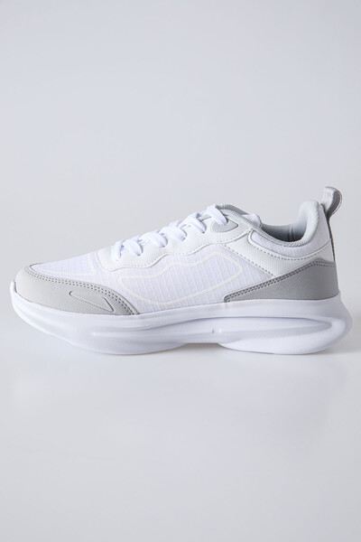 Tommylife Wholesale High Platform Men's Sneakers 89128 White - Thumbnail