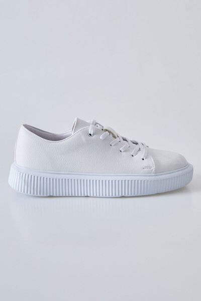 Tommylife Wholesale High-Top Men's Casual Sneakers 89129 White - Thumbnail