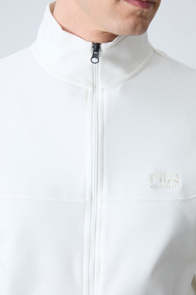 Tommylife Wholesale Hugo Comfy Jogger Men's Tracksuit Set 85198 Ecru - Thumbnail