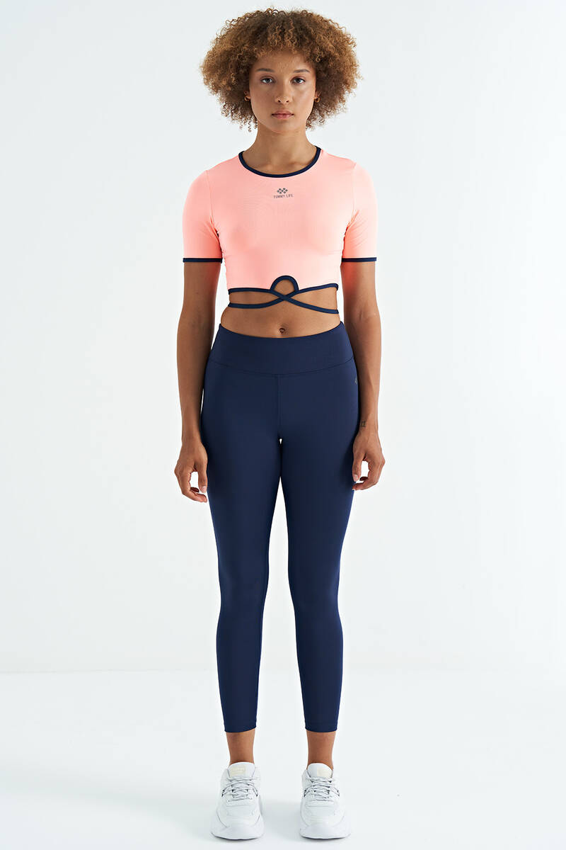 TOMMYLIFE - Tommylife Wholesale Indigo Slim Fit Women's Leggings - 94627