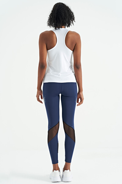 Tommylife Wholesale Indigo Slim Fit Women's Leggings - 94631 - Thumbnail