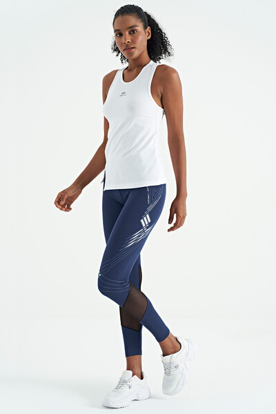 Tommylife Wholesale Indigo Slim Fit Women's Leggings - 94631 - Thumbnail