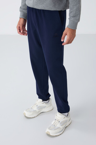 Tommylife Wholesale Indigo With Classic Pockets Standard Mold Cuffed Men's Sweatpant - 84652 - Thumbnail