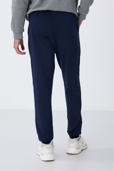 Tommylife Wholesale Indigo With Classic Pockets Standard Mold Cuffed Men's Sweatpant - 84652 - Thumbnail