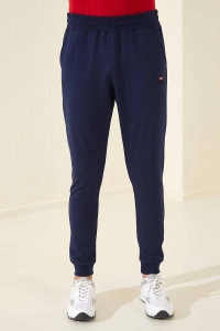 Tommylife Wholesale Indigo With Classic Pockets Standard Mold Cuffed Men's Sweatpant - 84652 - Thumbnail