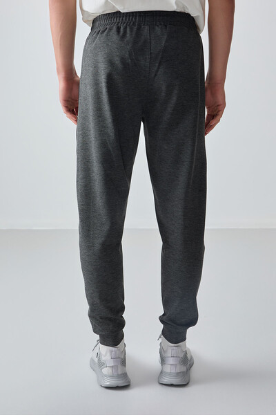 Tommylife Wholesale Jogger Standard Fit Men's Sweatpants 82126 Anthracite Melange - Thumbnail