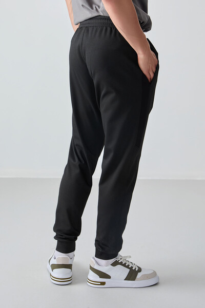 Tommylife Wholesale Jogger Standard Fit Men's Sweatpants 82126 Black - Thumbnail