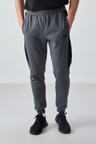 Tommylife Wholesale Jogger Standard Fit Men's Sweatpants 82126 Dark Gray - Thumbnail