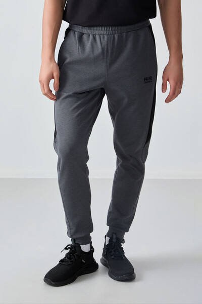 Tommylife Wholesale Jogger Standard Fit Men's Sweatpants 82126 Dark Gray - Thumbnail