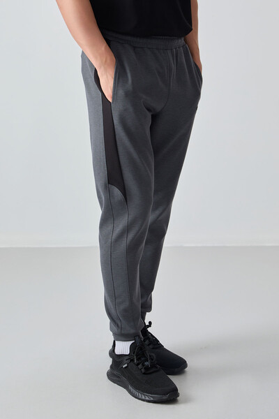 Tommylife Wholesale Jogger Standard Fit Men's Sweatpants 82126 Dark Gray - Thumbnail