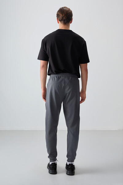 Tommylife Wholesale Jogger Standard Fit Men's Sweatpants 82126 Dark Gray - Thumbnail