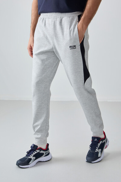 Tommylife Wholesale Jogger Standard Fit Men's Sweatpants 82126 Gray - Thumbnail