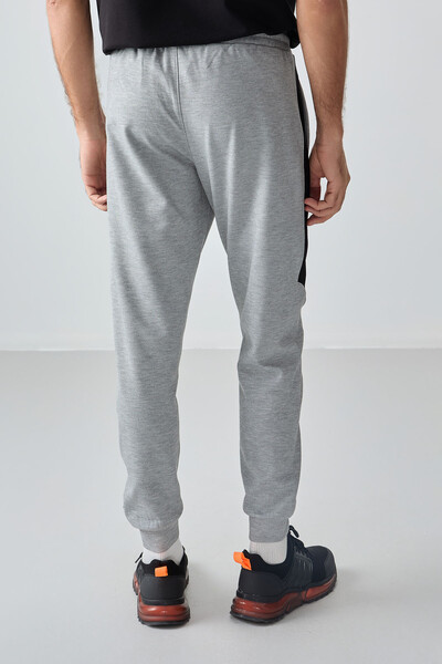 Tommylife Wholesale Jogger Standard Fit Men's Sweatpants 82126 Gray Melange - Thumbnail