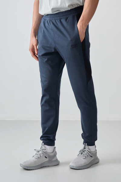 Tommylife Wholesale Jogger Standard Fit Men's Sweatpants 82126 Indigo - Thumbnail