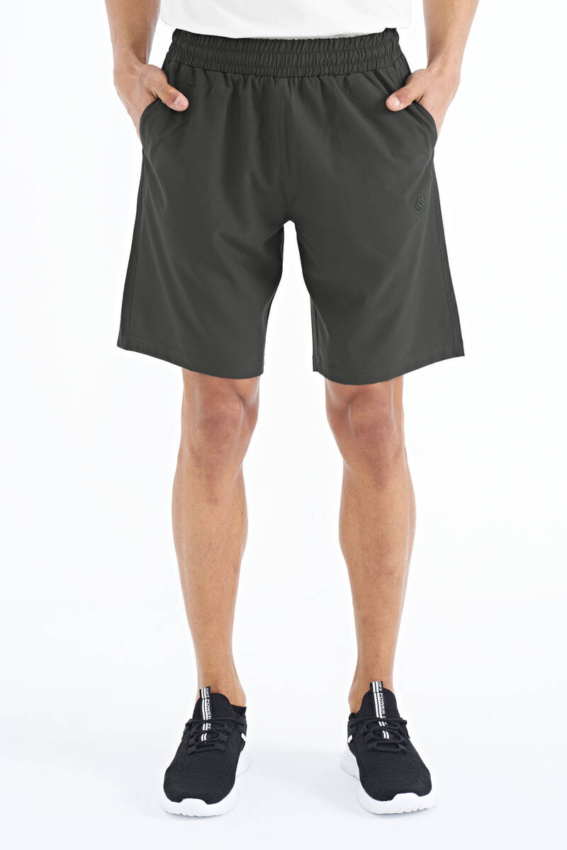TOMMYLIFE - Tommylife Wholesale Khaki Side Pocket Detailed Elastic Men's Short - 81238