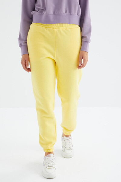 Tommylife Wholesale Lemon High Waisted Comfy Jogger Women's Sweatpants - 94624 - Thumbnail