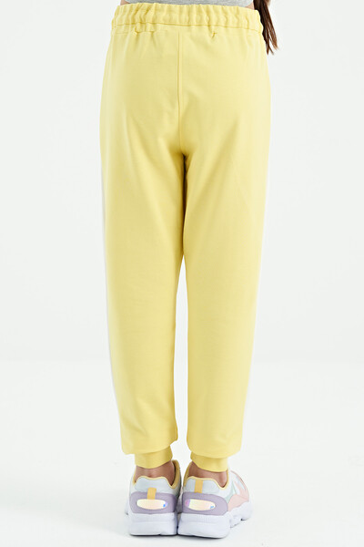 Tommylife Wholesale Lemon Pocket Detailed Jogger Girls Sweatpants - 75122 - Thumbnail