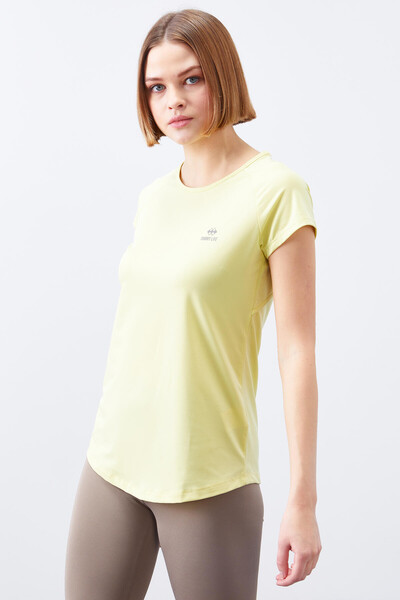 Tommylife Wholesale Lemon Short Sleeve Standard Fit Crew Neck Women's T-Shirt - 97101 - Thumbnail