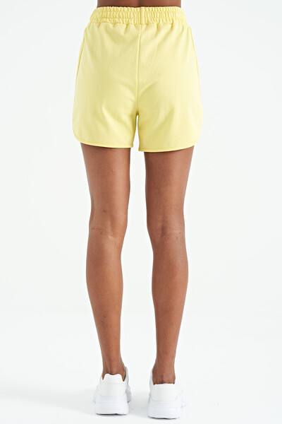 Tommylife Wholesale Lemon Standard Fit Women's Shorts - 02156 - Thumbnail