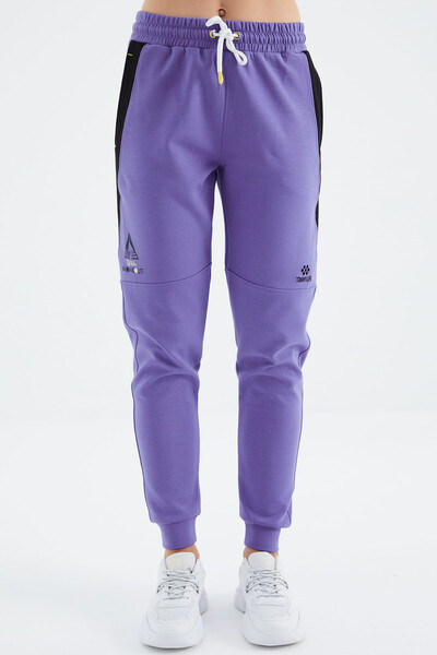 Tommylife Wholesale Light Amethyst Laced Comfy Women's Sweatpants - 94645 - Thumbnail