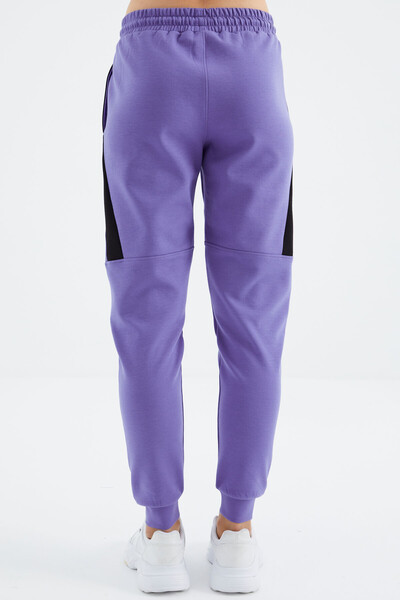 Tommylife Wholesale Light Amethyst Laced Comfy Women's Sweatpants - 94645 - Thumbnail