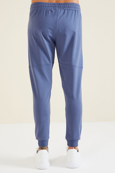 Tommylife Wholesale Lucas Standard Fit Men's Jogger Sweatpants 84917 Petrol Blue - Thumbnail