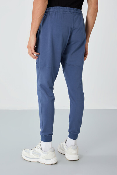 Tommylife Wholesale Lucas Standard Fit Men's Jogger Sweatpants 84917 Petrol Blue - Thumbnail