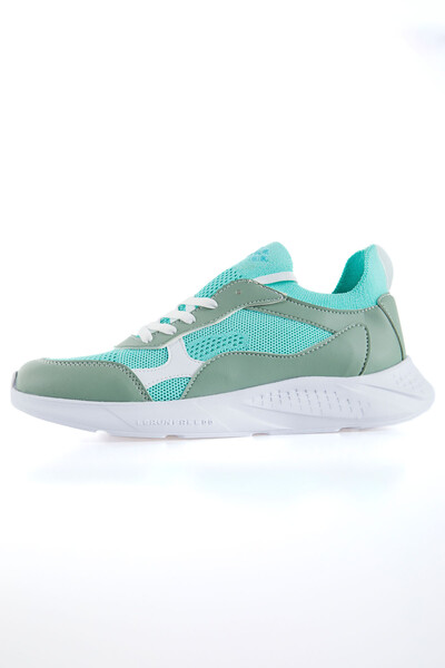 Tommylife Wholesale Mint Green High Platform Women's Sneakers - 89208 - Thumbnail