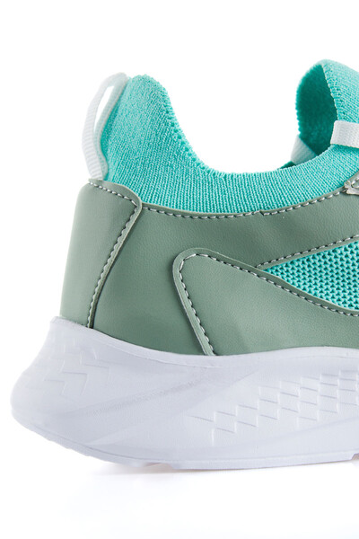 Tommylife Wholesale Mint Green High Platform Women's Sneakers - 89208 - Thumbnail