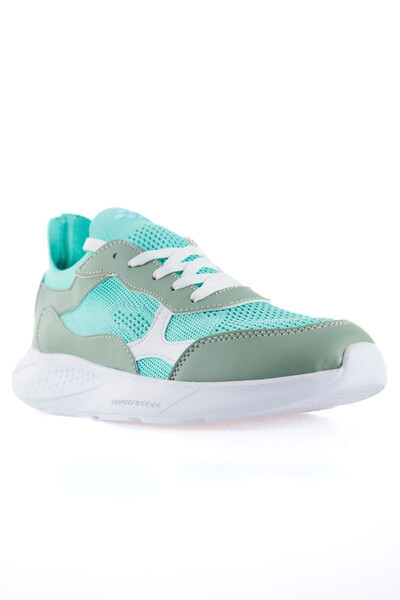 Tommylife Wholesale Mint Green High Platform Women's Sneakers - 89208 - Thumbnail