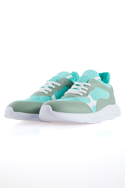 Tommylife Wholesale Mint Green High Platform Women's Sneakers - 89208 - Thumbnail