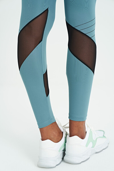 Tommylife Wholesale Mint Green Slim Fit Women's Leggings - 94631 - Thumbnail