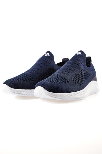 Tommylife Wholesale Navy Blue High Platform Men's Sneakers - 89120 - Thumbnail