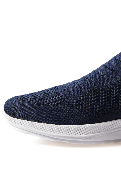 Tommylife Wholesale Navy Blue High Platform Men's Sneakers - 89120 - Thumbnail