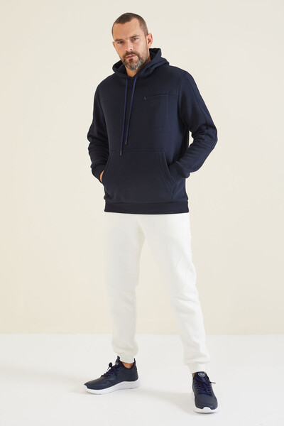 Tommylife Wholesale Navy Blue Men's Sweatshirt - 88312 - Thumbnail