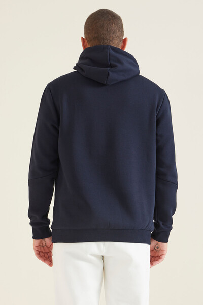 Tommylife Wholesale Navy Blue Men's Sweatshirt - 88312 - Thumbnail