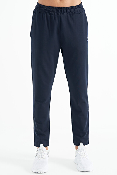 Tommylife Wholesale Navy Blue Pocketed Standard Fit Men's Sweatpants - 84967 - Thumbnail