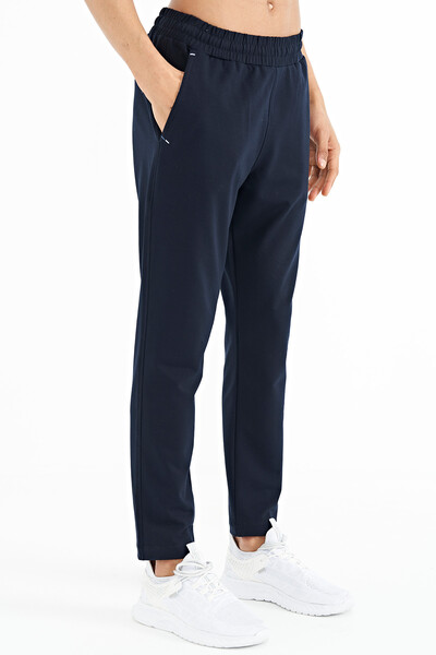 Tommylife Wholesale Navy Blue Pocketed Standard Fit Men's Sweatpants - 84967 - Thumbnail