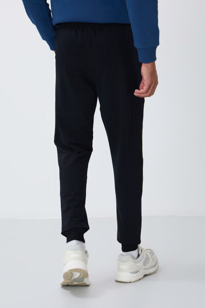 Tommylife Wholesale Navy Blue With Classic Pockets Standard Mold Cuffed Men's Sweatpant - 84652 - Thumbnail