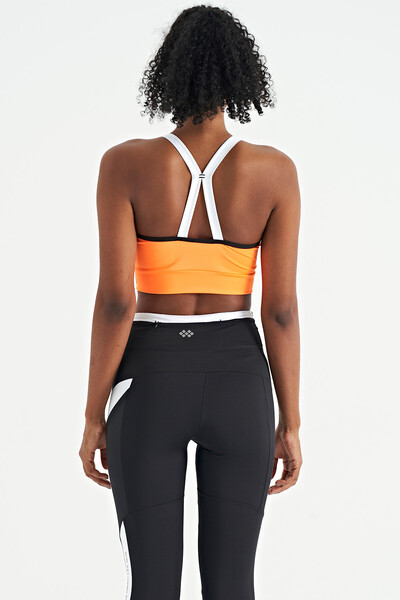 Tommylife Wholesale Neon Orange Slim Fit Women's Bustier - 97254 - Thumbnail